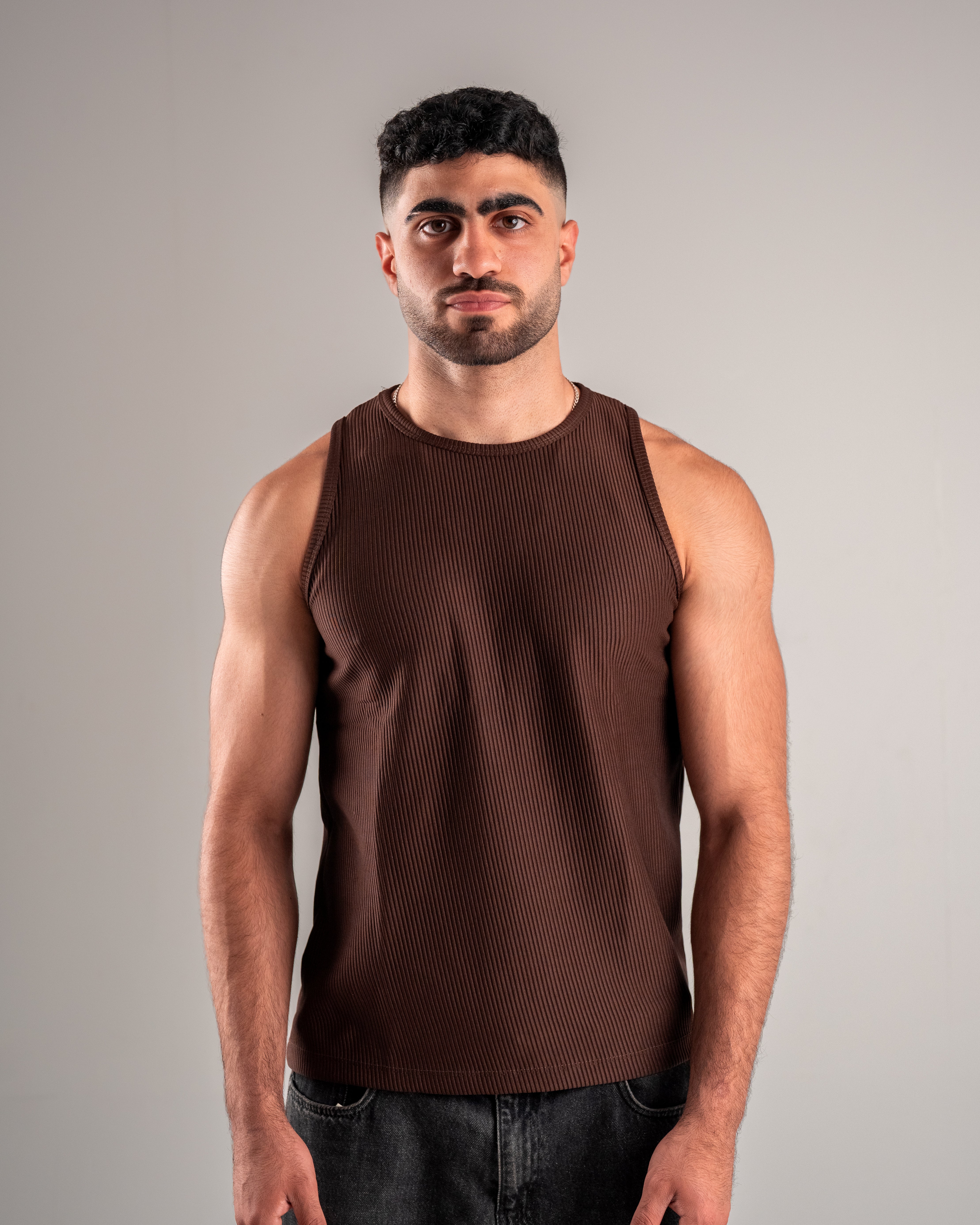 【Anyone more】Bank Printed Sleeveless Setup 0220. sweep StrideForm Tank - Everyday tank